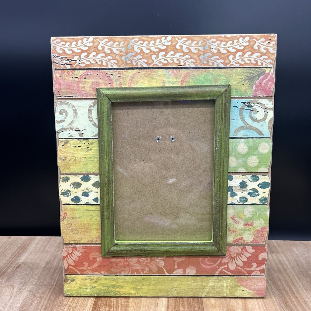 shabby chic Picture Frame 9.5 X 11.5 Fits 5x7 Photo📸📸📸📸📸📸📸